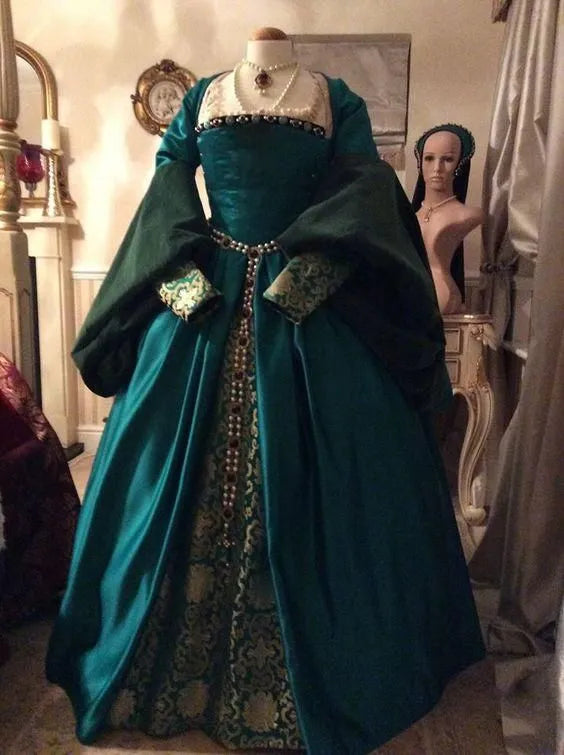 Anne Boleyn Dress Costume Tudor Queen Dress Queen Elizabeth Ball