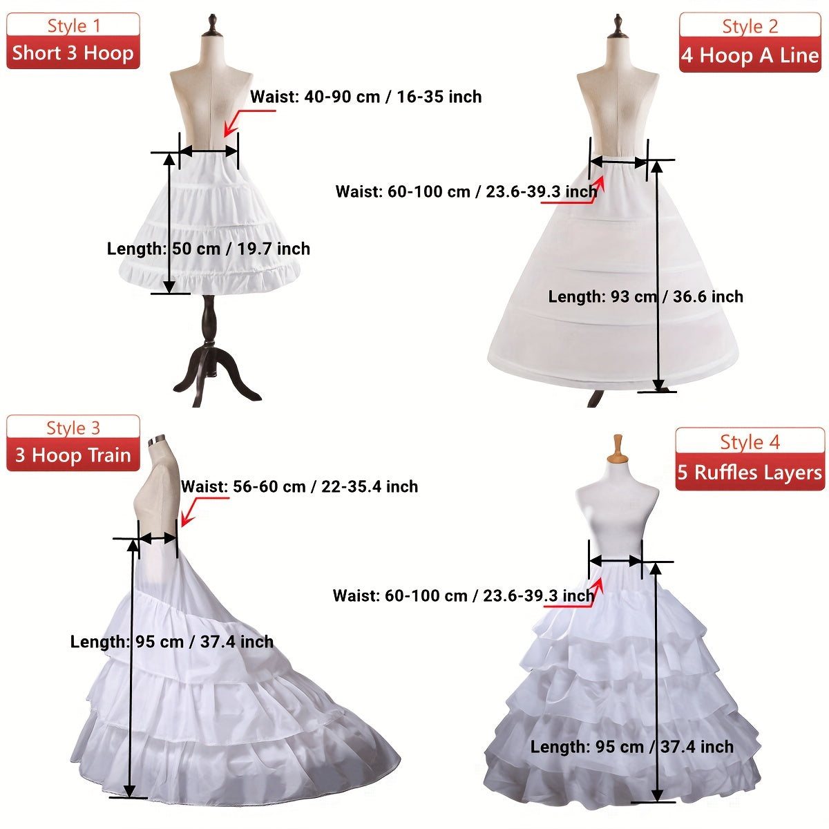 Romantic Polyester Petticoat: Elegant Gown Undergarment