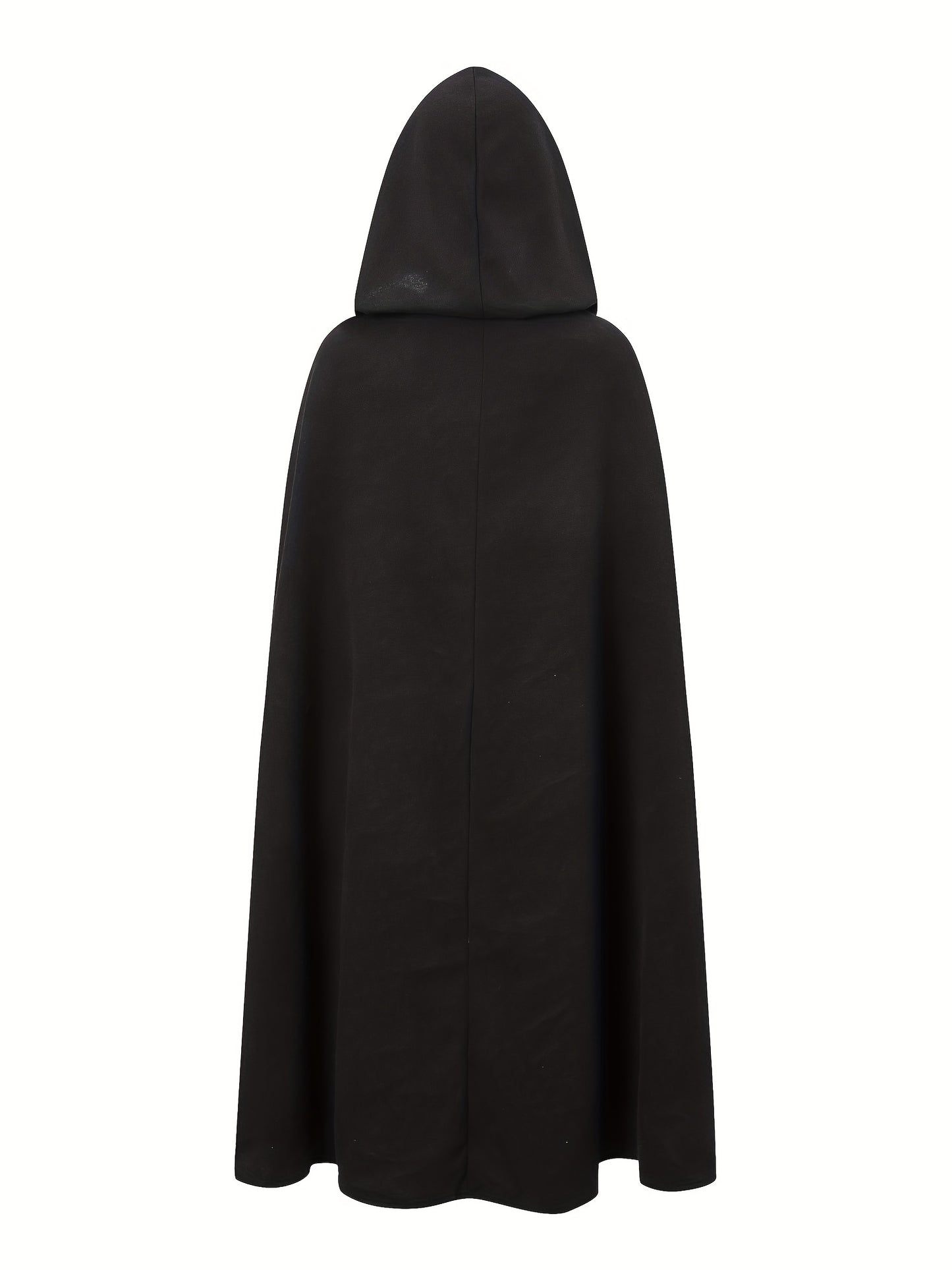 Renaissance Gothic Hooded Cloak: Solid Asymmetrical Hooded Cloak