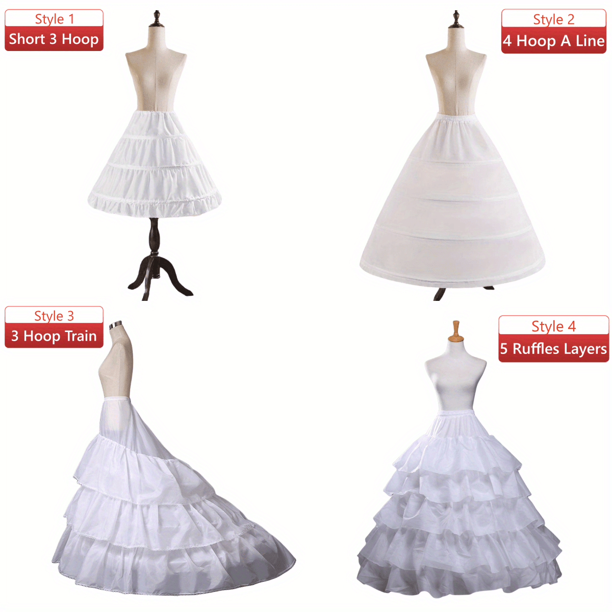 Romantic Polyester Petticoat: Elegant Gown Undergarment