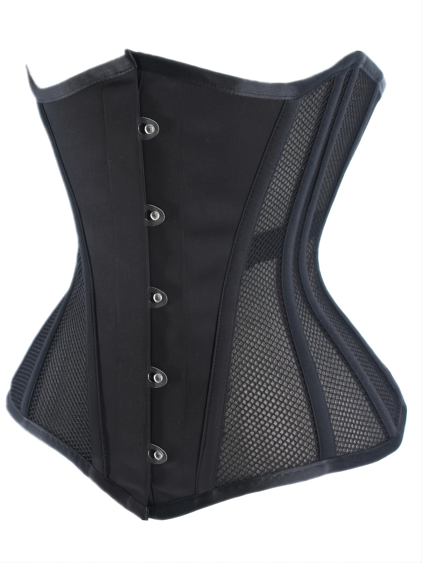 Breathable Strapless Corset with Mesh Detail & High Support Body Shaper