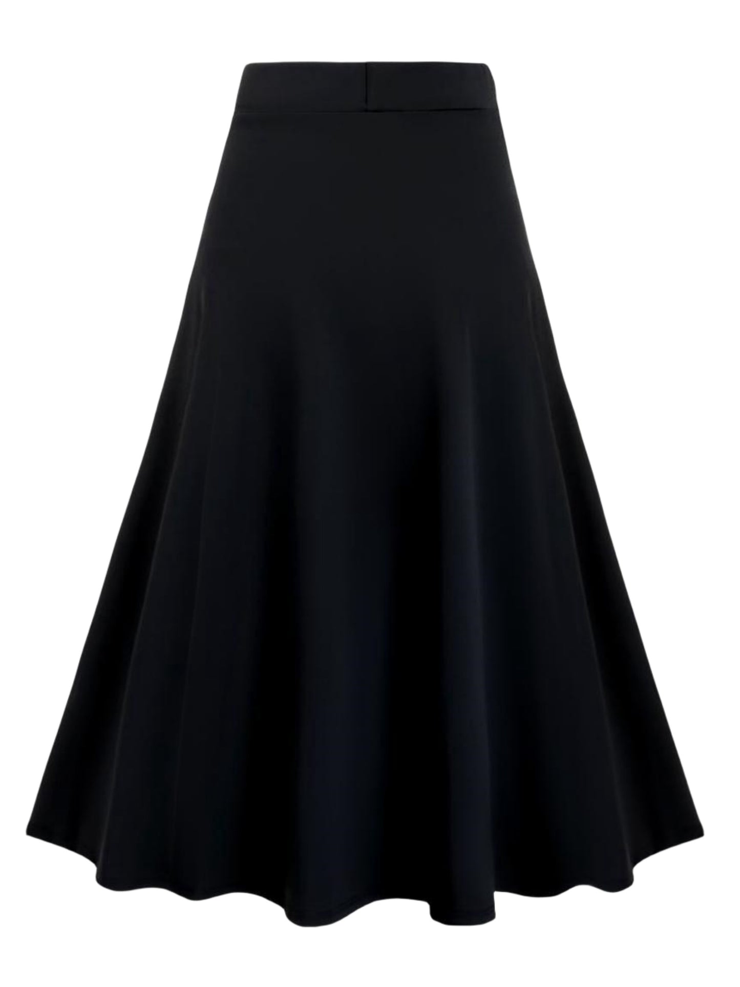 Plus-Sized Gothic A-line Skirt; Stylish Colorblock & Lace-up design; Machine-washable