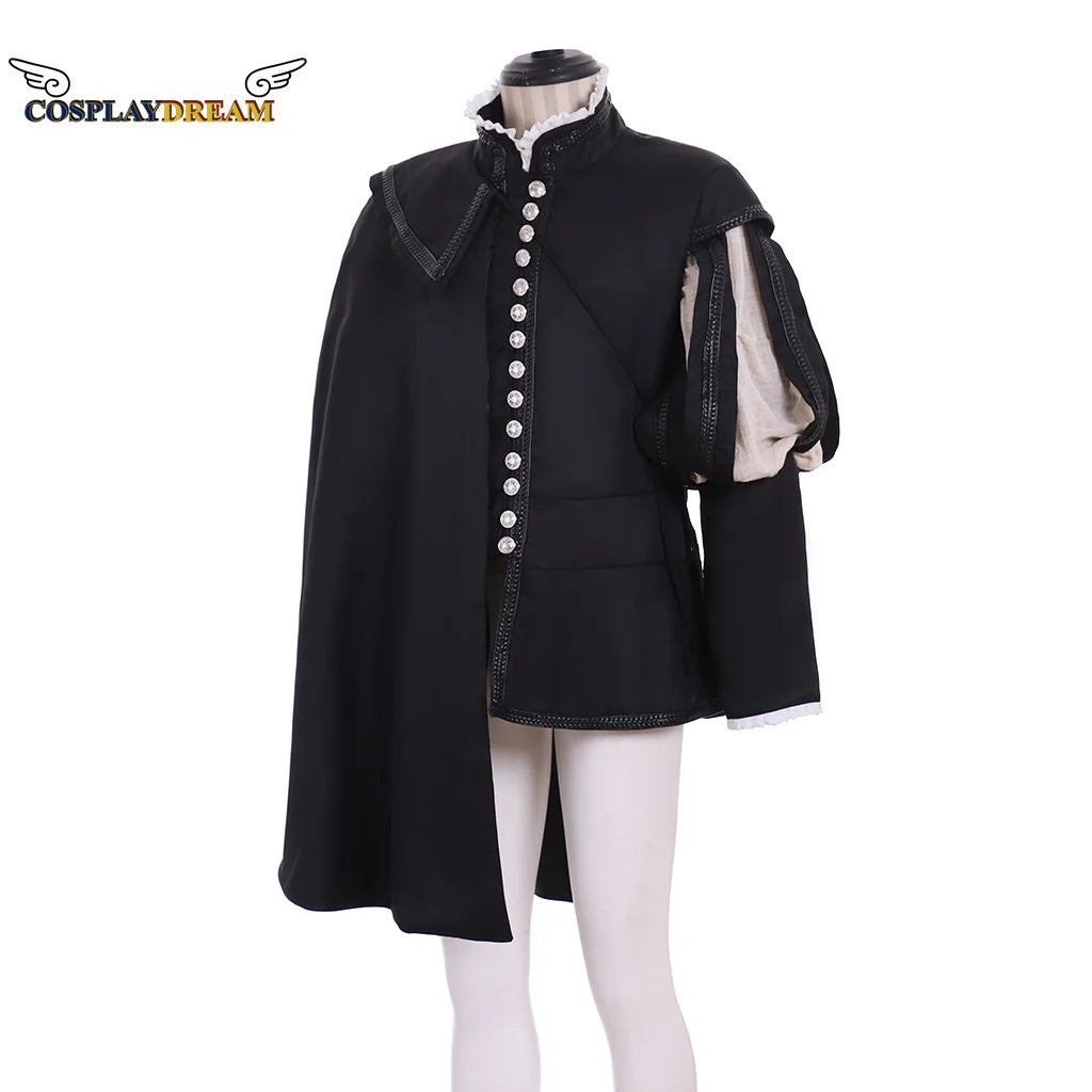 Elizabethan Renaissance Tudor Medieval 17th Century Men's Top Cloak