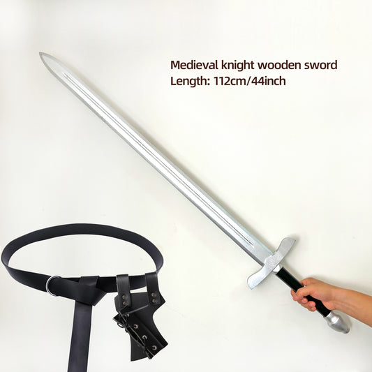 Medieval Knight Wooden Sword - 112cm/44inch Performance Supply